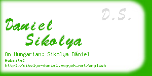 daniel sikolya business card